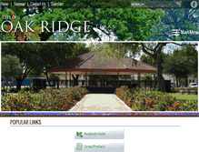 Tablet Screenshot of cityofoakridgetx.com